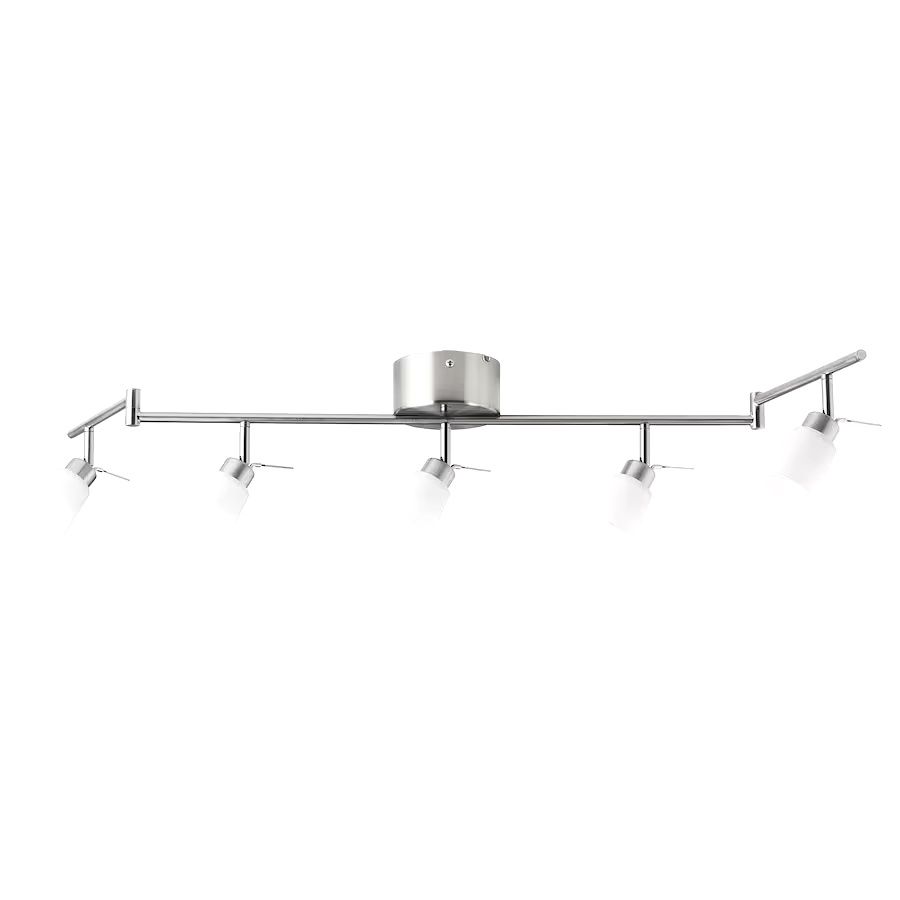 2 un / Candeeiro teto ikea / projetor 5 focos - novo preço