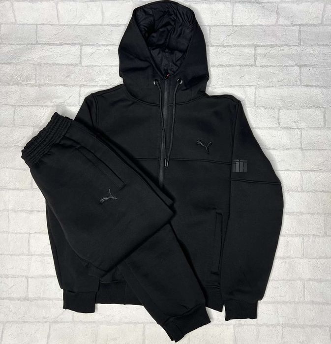 Спортивный зимний костюм Puma чёрный 23935