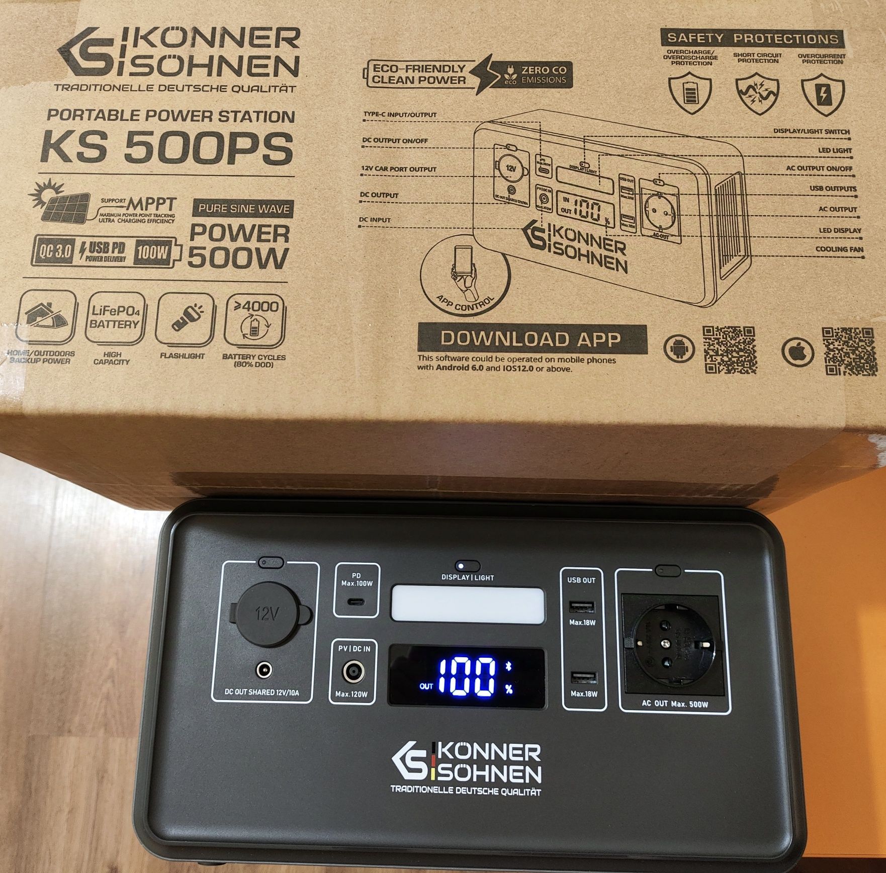 Зарядная станция Konner & Sohnen KS 500PS