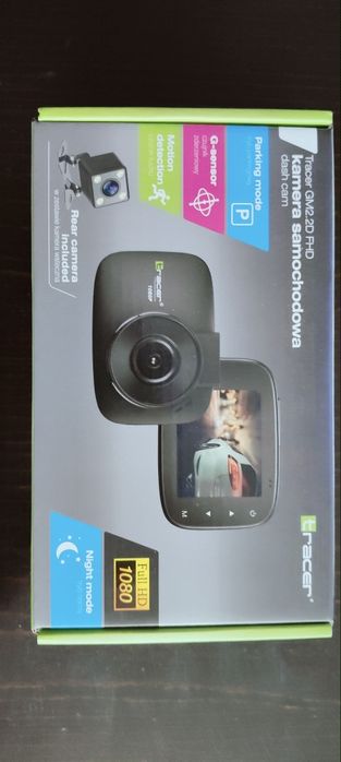 Kamera samochodowa z kamerą wsteczną, (rejestrator jazdy)