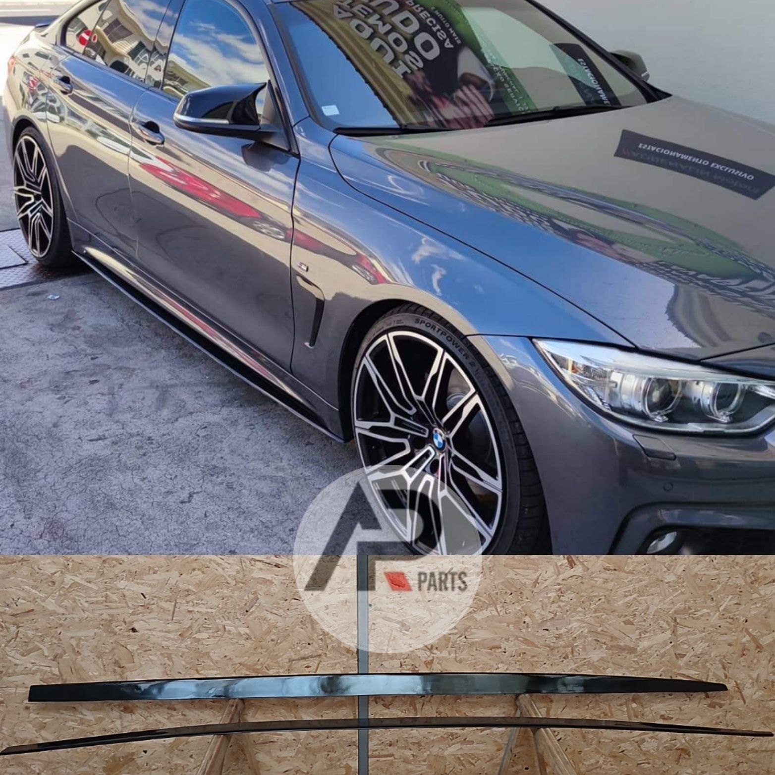 BMW E92 E93 F30 F31 F32 F33 F36 Laminas Laterais Preto e Mperformance