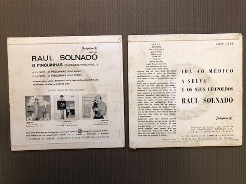2 Discos Vinil EP do Raul Solnado (inclui envio)