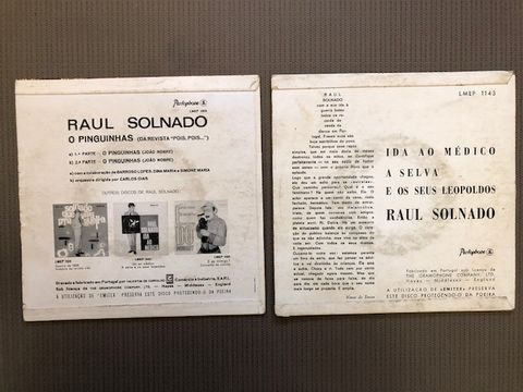 2 Discos Vinil EP do Raul Solnado (inclui envio)