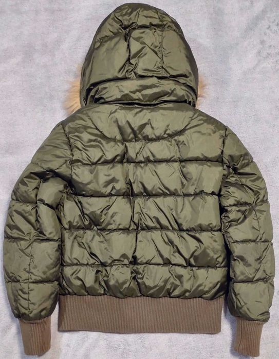 Kurtka z odpinanym kapturem H&M EU 134 8-9 lat zielona