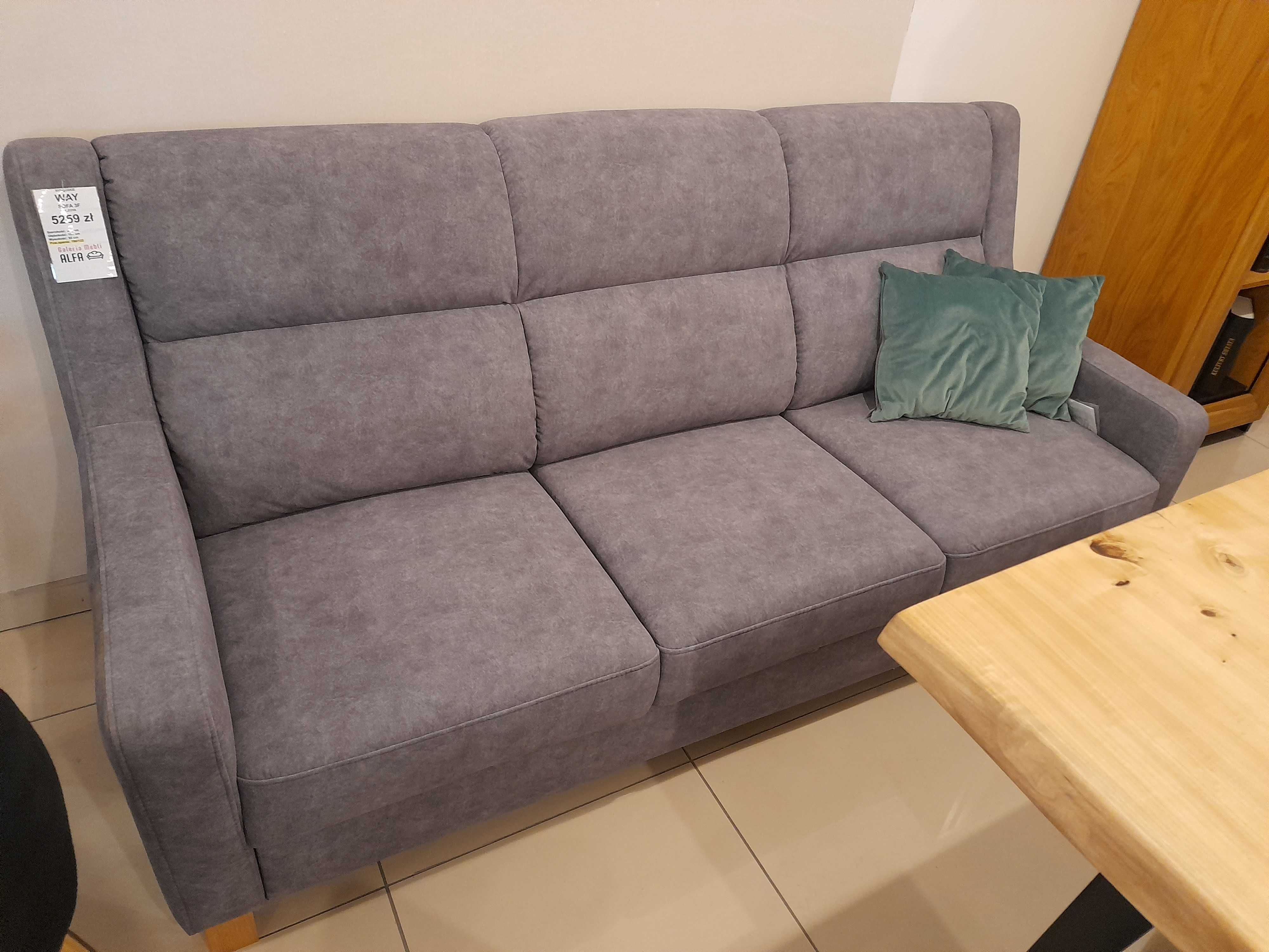 Sofa WAY Bydgoskie Meble - funkcja spania - wyprzedaż ekspozycji