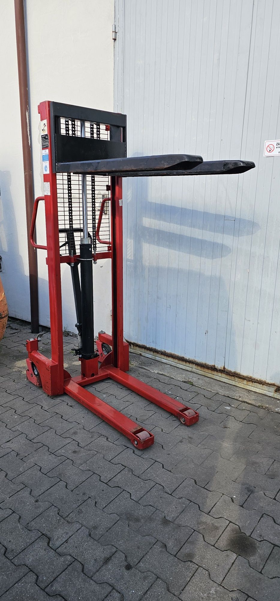 Wózek masztowy transportowy paleciak podnośnikowy 1000 kg