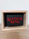 Drewniana Lampka Stephen King - Ozdoba Biblioteczki - Handmade