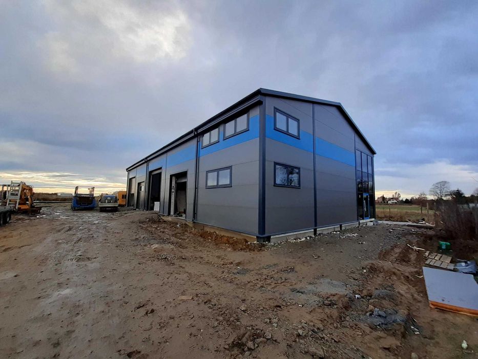 Hala stalowa warsztatowa  17x30x6m 510m2