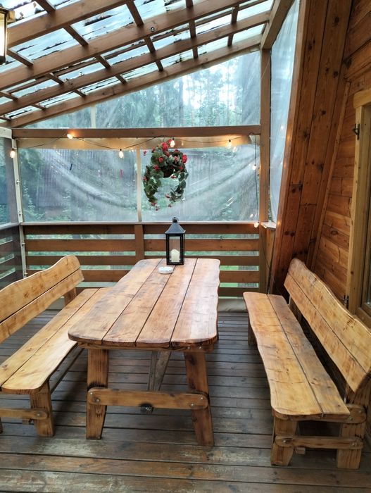 Noclegi domki nad jeziorem Hartowieckim Leśne Zacisze