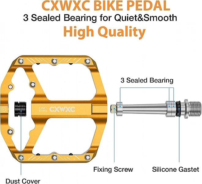 Pedały Do Rowerów Szosowych, Górskich Bmx Cx-330/9/16 Mtb Aluminiowe C