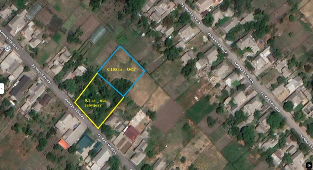 2 соседних участка в Подгороднем, 20 соток.