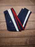 Vintage Retro Nike Navy White Lampas spodnie dresowe dresy szerokie
