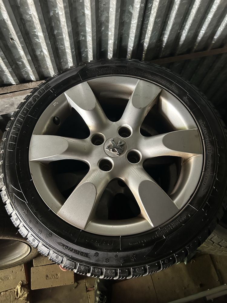 Koła Felgi Całe kpl. Peugeot ! ! - Zima Felga 16” Opona 195x55