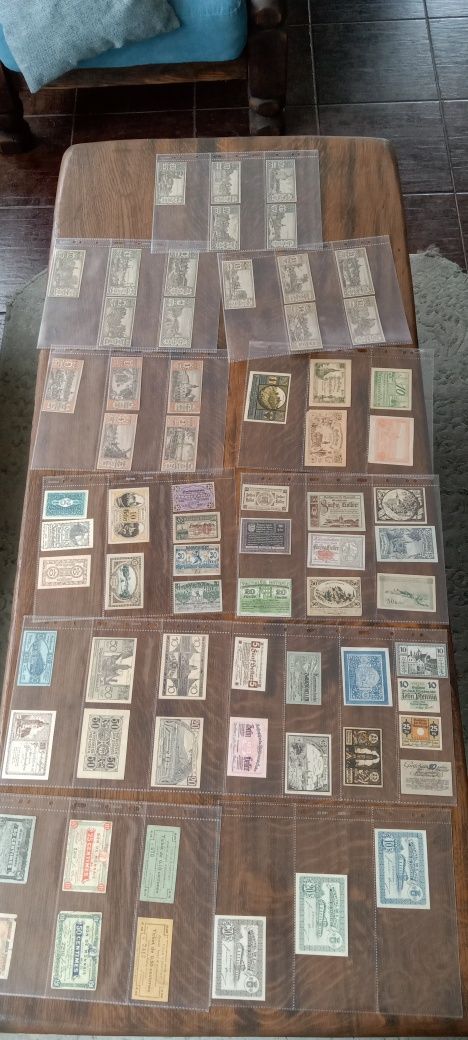 Notgeldy zestaw około 240 sztuk kolekcja banknoty