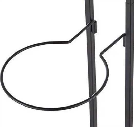 Stojak na 4 piłki czarny metalowy na prezent piłka nożna PREZENT