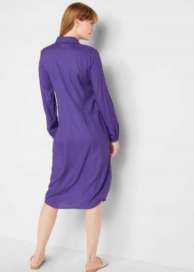 B.P.C ciążowa sukienka koszulowa fioletowa 36/38.
