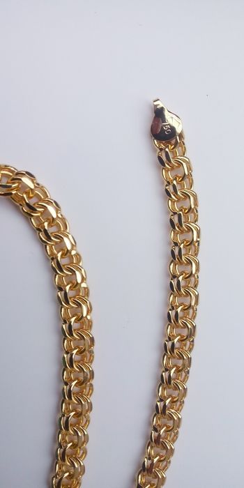 Bransoletka galibardii, grawery na zapięciu,18k,750, ITALY,Nowa,24cm
