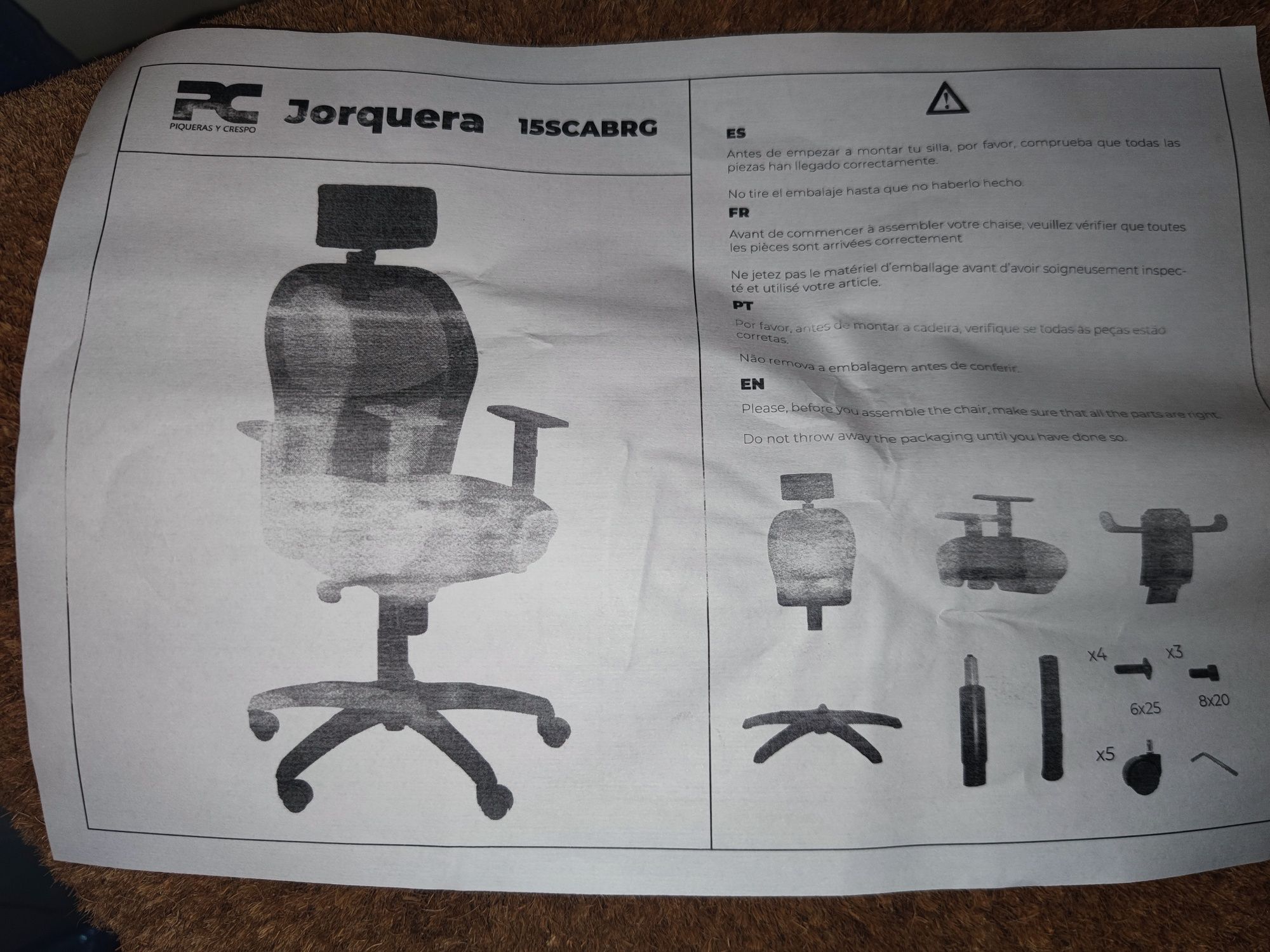 Cadeira escritório ergonómica