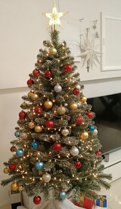 Choinka Sztuczna na Pniu Sosna  160 cm gęsta ładna świąteczna jak żywa