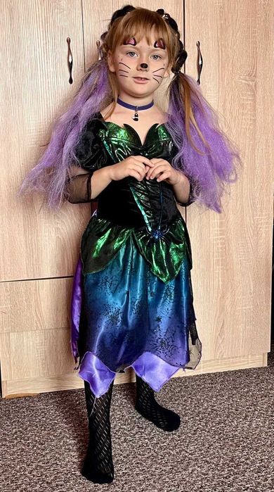 сукня на хеловін плаття на хелоуін костюм відьма королева