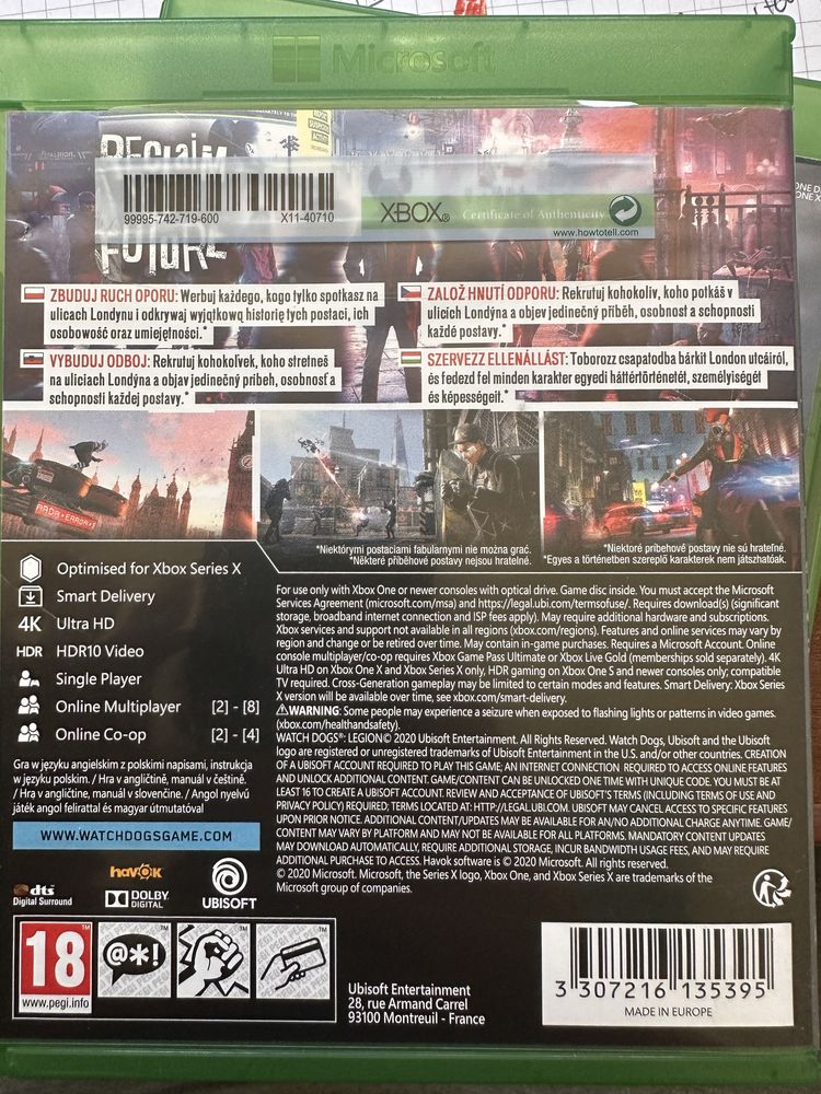 Watch DogS Legion xbox