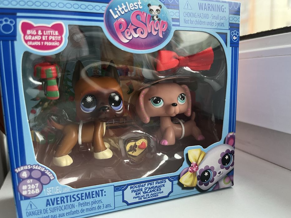 Lps #267 #268 dog i jamniczka g7 seria4 littlest pet shop