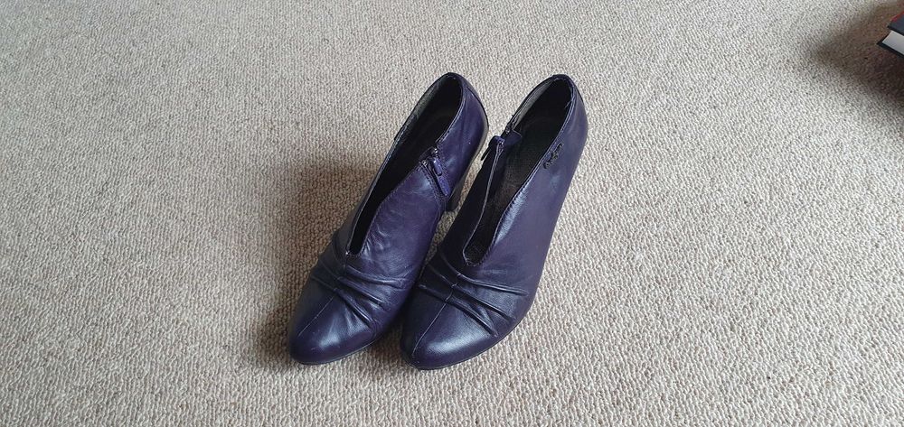 Skórzane buty na obcasie, Pepe Jeans, 37