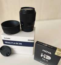 Lente Sigma 30mm 1.4 DC DN (Fujifilm X) +filtro protetor Hoya HD Mk II