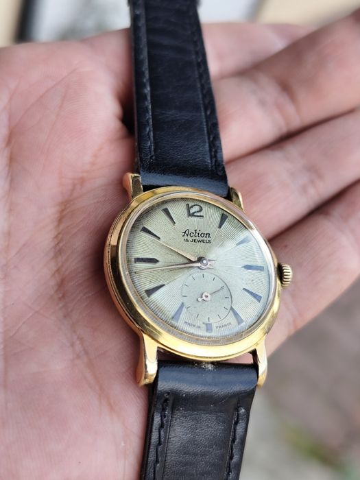 Zegarek mechaniczny action france vintage retro prl