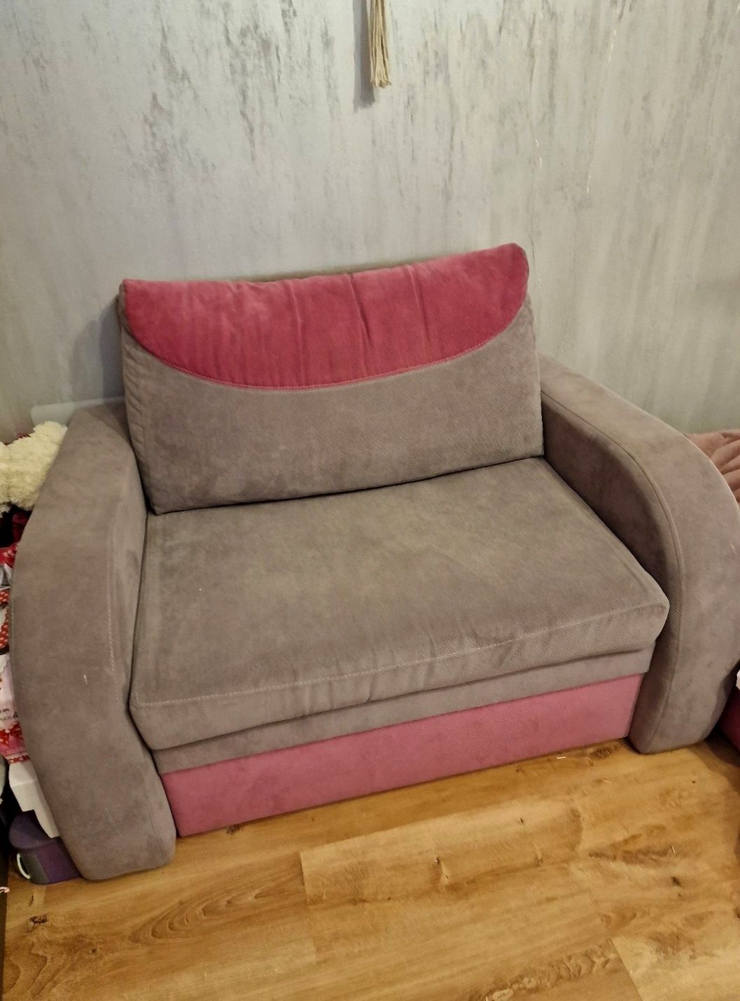 Łóżko, Fotel rozkładany, Kanapa, Sofa. 2 sztuki
