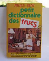 Livro Petit dictionnaire des trucs, Paule Vani 1982