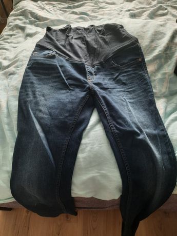 Jeansy ciążowe XL