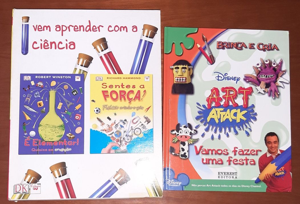 Livros=É Elementar! + Sentes a Força?+ART ATTACK