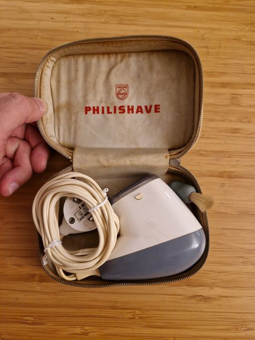 Máquina barbear Philips vintage antiga