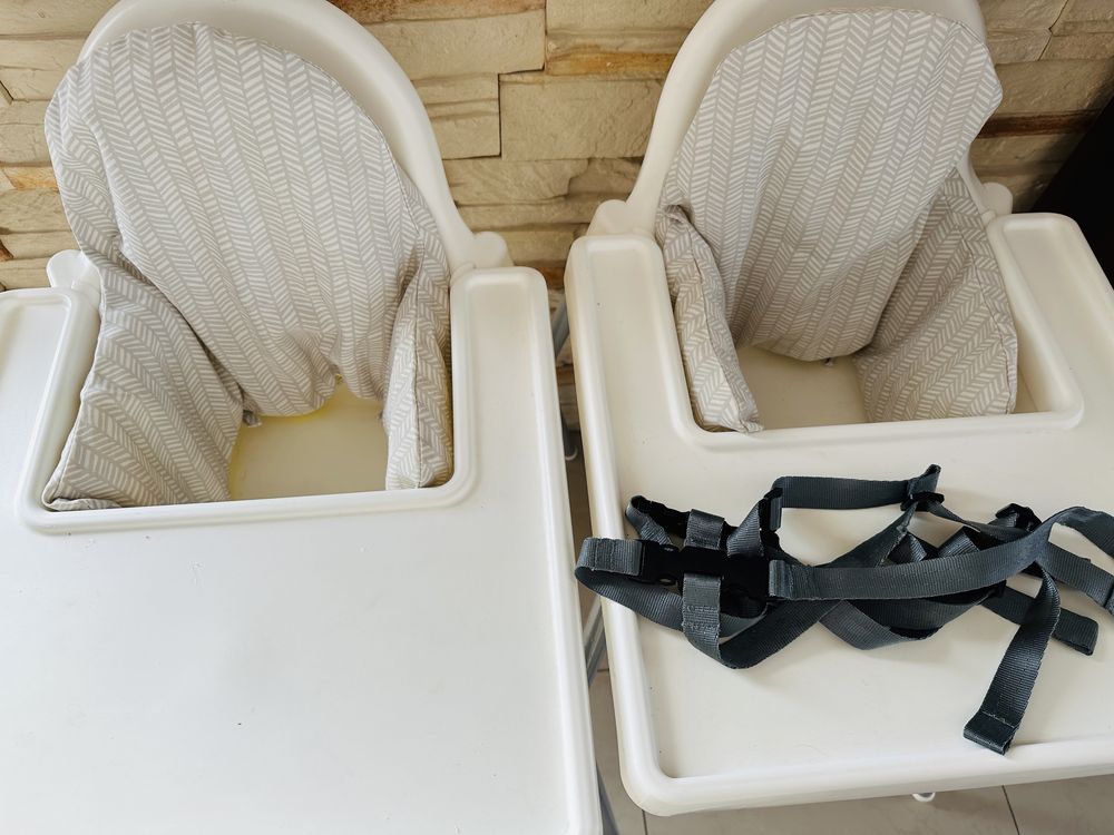 Krzeselka do karmienia Antilop Ikea  z poduszkami