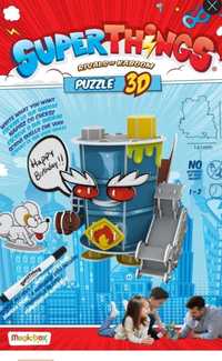 Puzzle 3d super things zings mr king