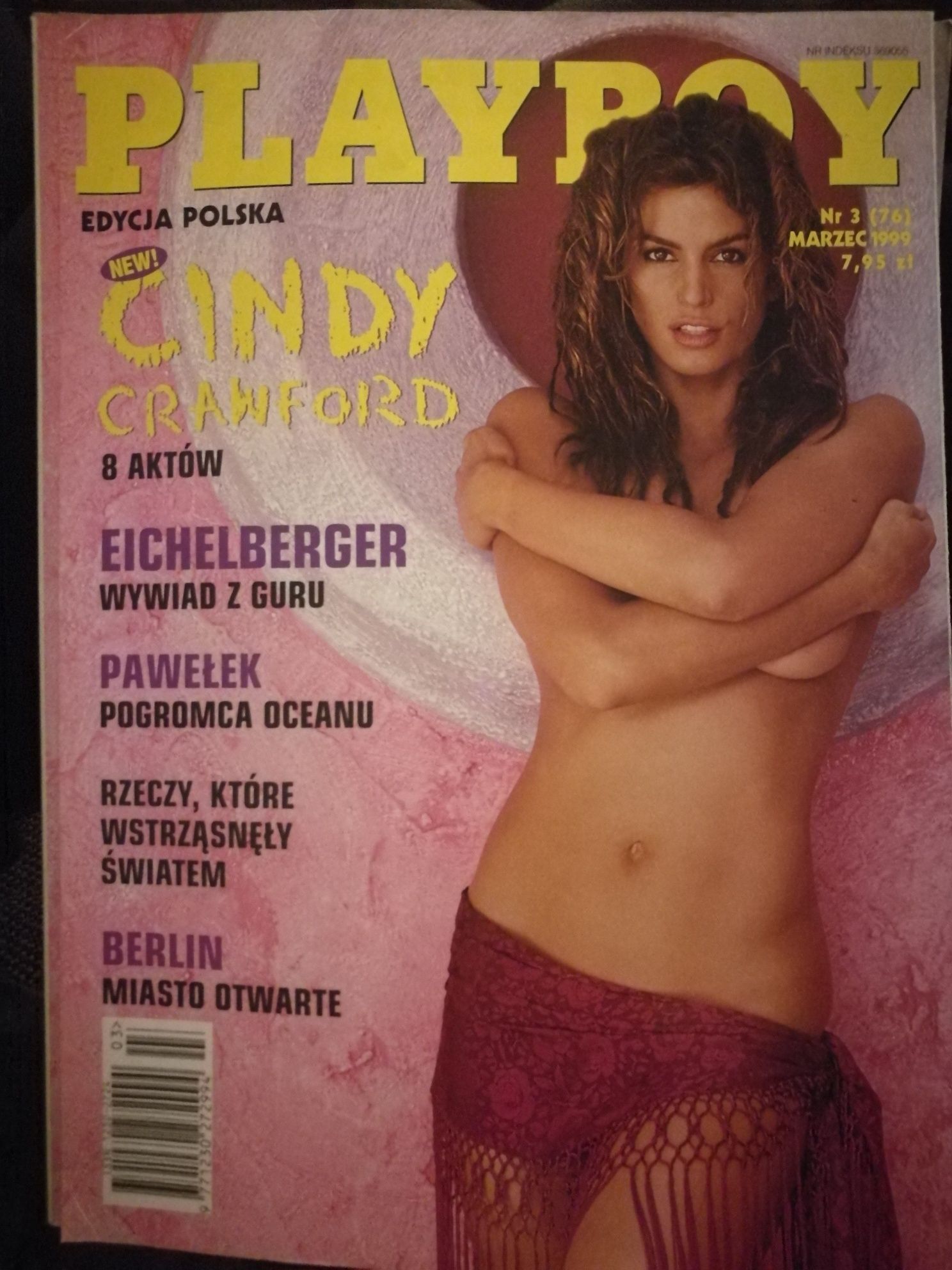Playboy Marzec 1999 3/99 nr(76) Cindy Crawford Sylwia Nowak Tyra Banks