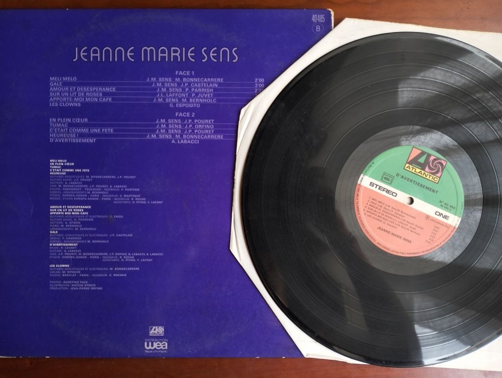 Disco de vinil LP Jeanne Marie Sens