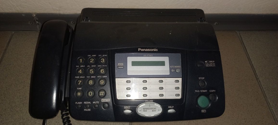 Факс телефон Panasonic KX-FT912UA + рулон бумаги