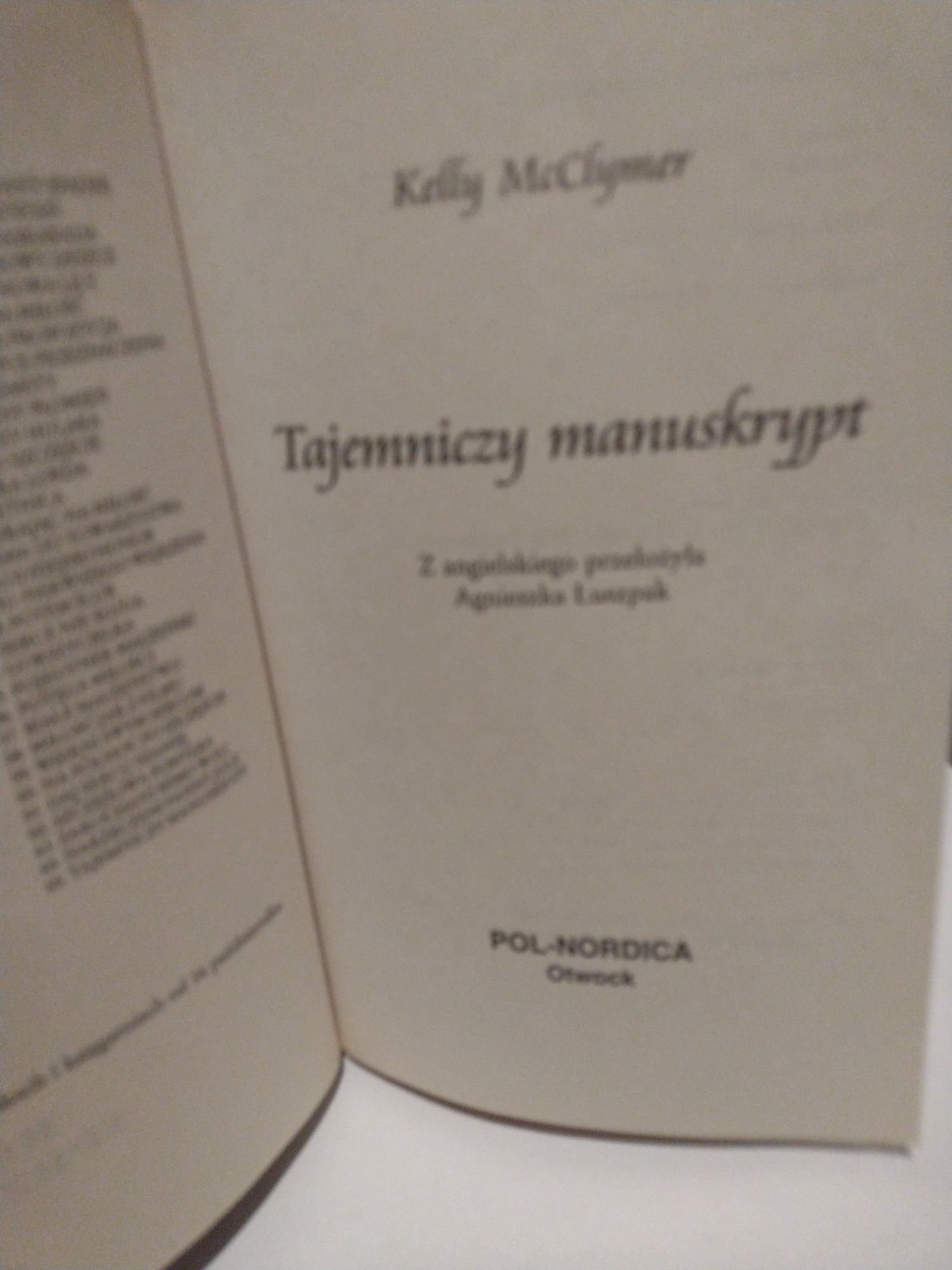 Romanse sprzed lat Kelly McClymer Tajemniczy manuskrypt