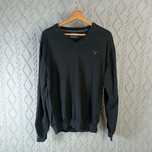 Męski sweter Gant Premium Cotton, czarny, rozmiar XL
