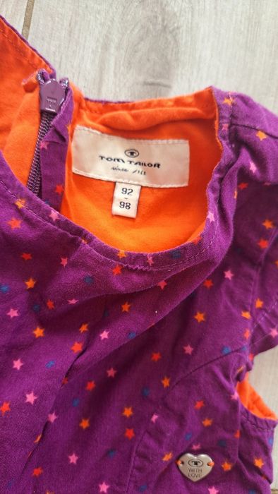 TOM TAILOR piękna sukienka dziewczeca rozm. 92/98
