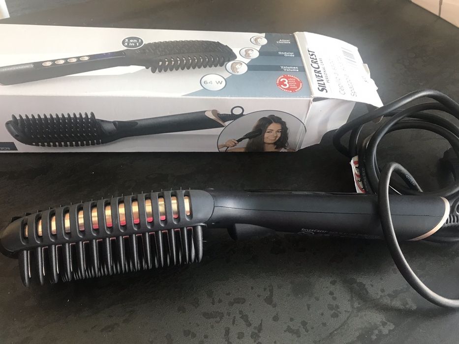 Placa eletrica para cabelo: 3 em 1