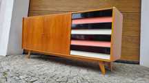 Szafka RTV Komoda U 460 Sideboard J Jiroutek Czechosłowacja Design PRL