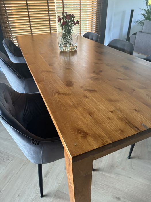 duży stół drewniany w stylu kolonialnym 260x100