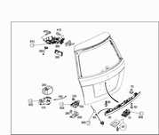 Привод кришки багажник остатки ляды Mercedes GLK 250 X204 A2048200474