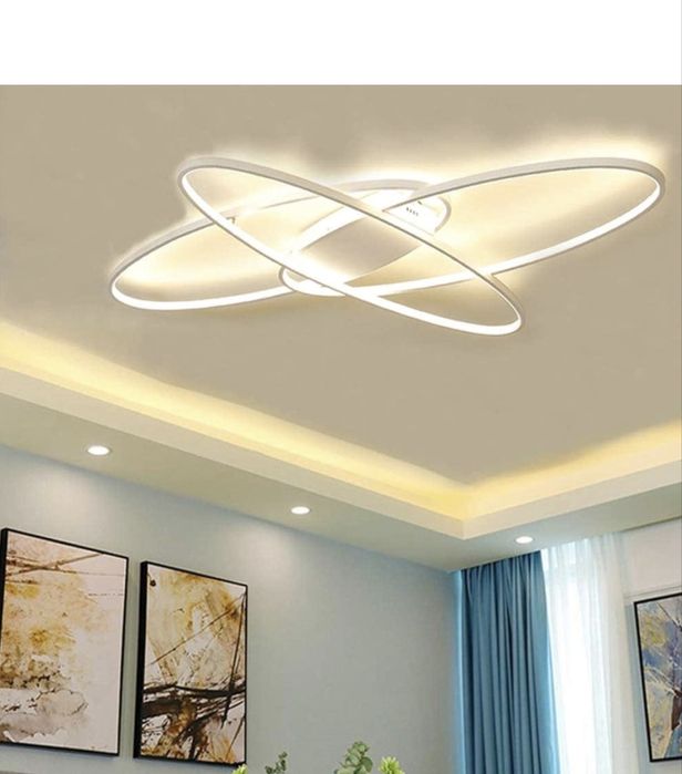 Oświetlenie sufitowe LED z pilotem , żyrandol