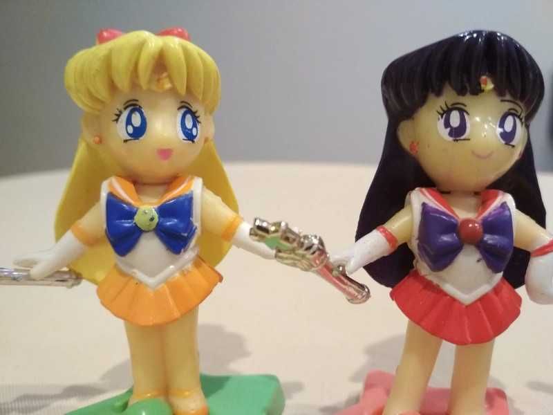 Figurki Sailor Moon - vintage zestaw z lat 90-tych