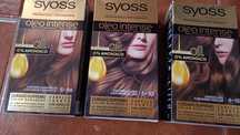 Tintas para cabelo,6 embalagens  em tons castanhos