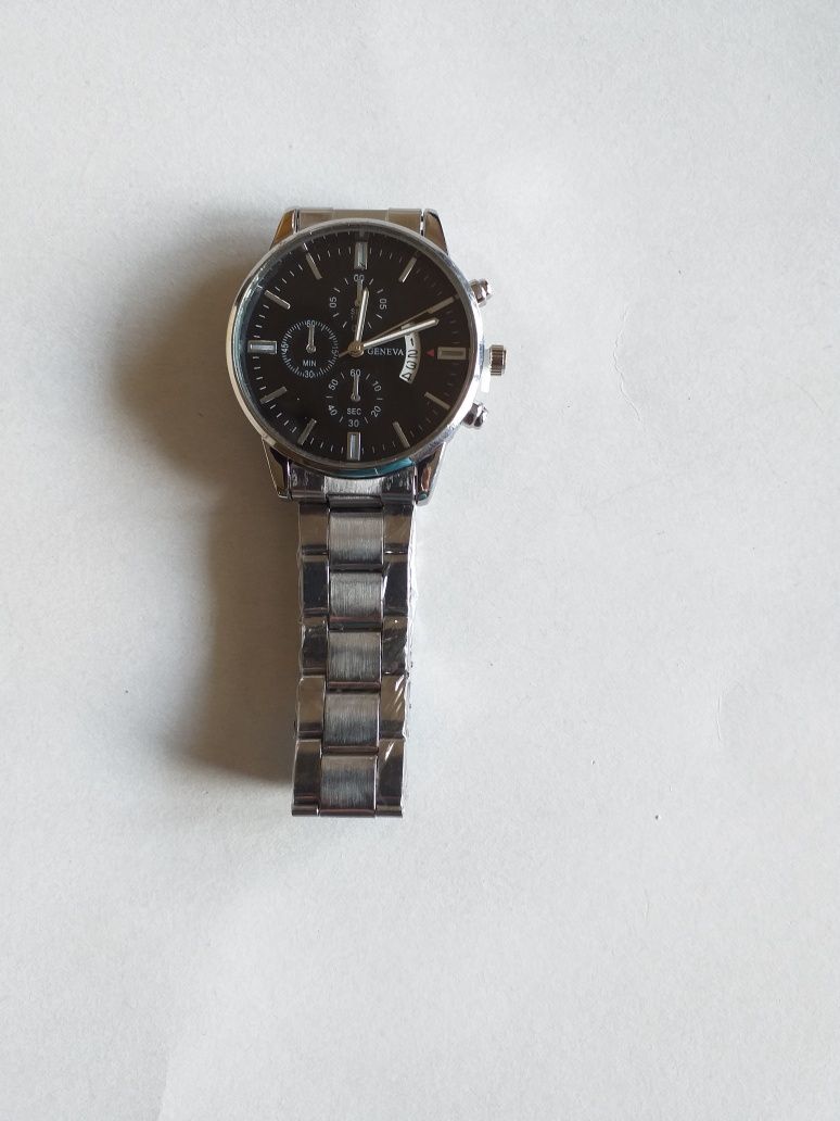 PROMOCJA Modny zegarek męski Geneva   dla biznesmena  .